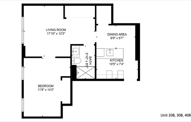 1 bed, 1 bath, 678 sqft, $1,400