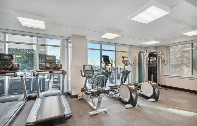 Fully equipped fitness center