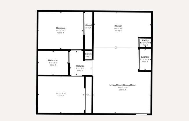2 Bed/1 bath Downstairs Apartment at 40th St/Bell Rd