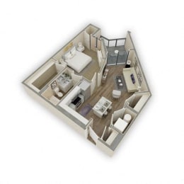 1 bed, 1 bath, 706 sqft, $3,425