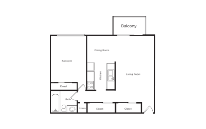 1 bed, 1 bath, 750 sqft, $1,200