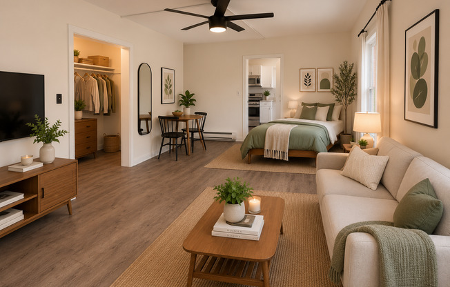 Studio, 1 bath, $1,275, Unit 201