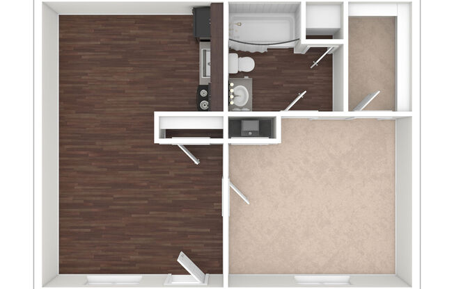 1 bed, 1 bath, 656 sqft, $995