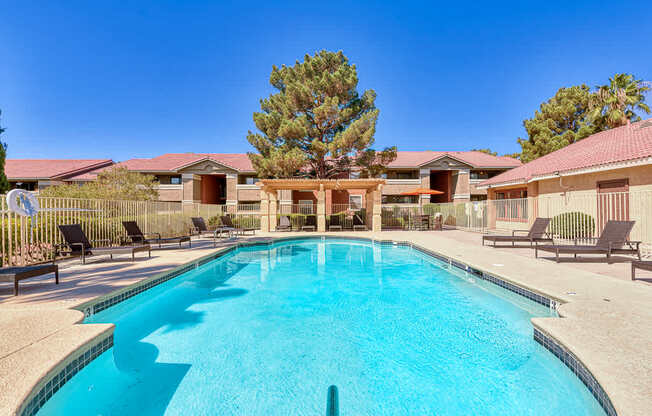 the swimming pool at the preserve at polo apartments tx