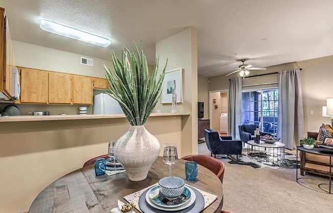 Dining Room/Living Room at The Villas at Towngate, Moreno Valley, CA