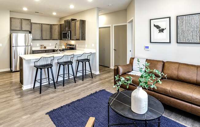 Living Room at Hanover Flats in Bennington, NE