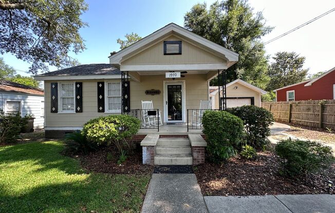 2 bedroom 1 bath remodeled cottage home in Downtown Pensacola - RENT FURNISHED OR UNFURNISHED!