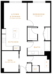 1 bed, 1 bath, 888 sqft, $3,220