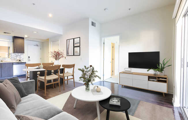 Living Room with Hard Surface Flooring