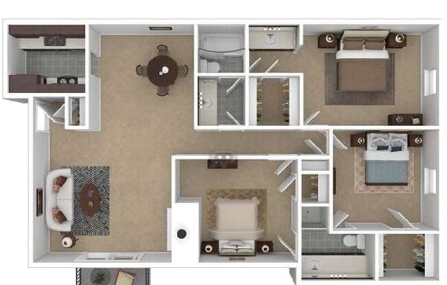 3 beds, 2 baths, 1,500 sqft, $1,475