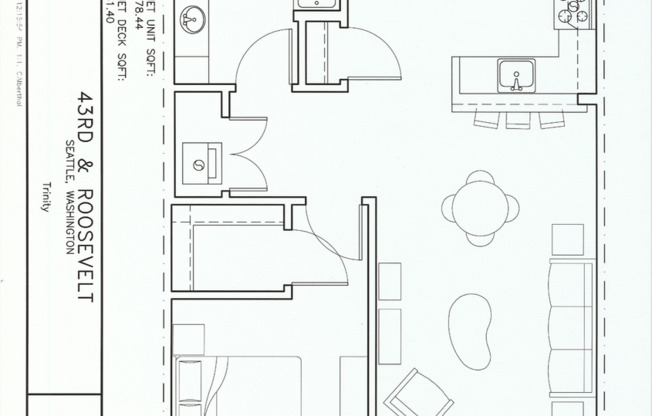 1 bed, 1 bath, 737 sqft, $1,795, Unit 302