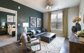 Living Room at Watermark at Harvest Junction, Longmont, CO, 80501