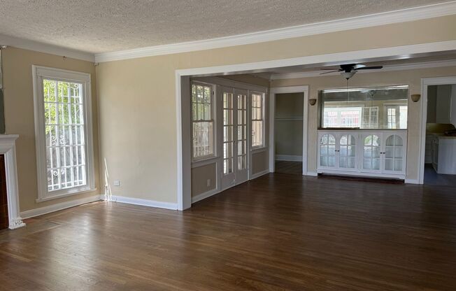 A three-bedrooms, one-bathroom house at 4817 6th Ave. Los Angeles