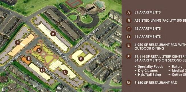 Site Map at Village Center Apartments At Wormans Mill*, Frederick, Maryland