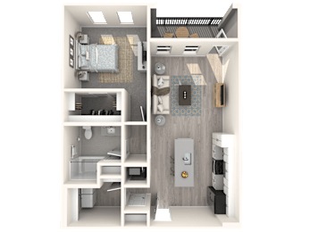 1 bed, 1 bath, 818 sqft, $1,834