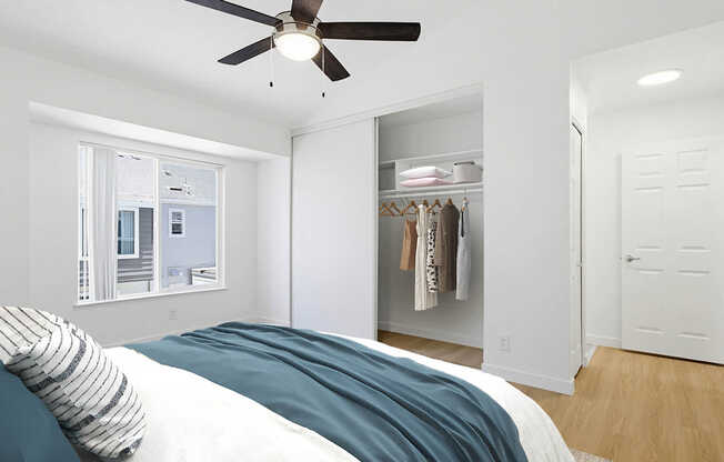 Bedroom with Hard Surface Flooring