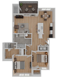 2 beds, 2 baths, 1,029 sqft, $1,874