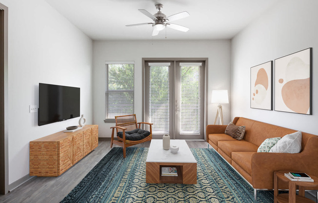 Living Room with Hard Surface Flooring