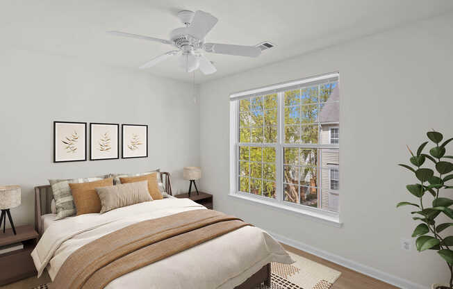 Bedroom with Hard Surface Flooring