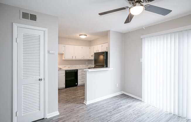 Living Area With Kitchen View at Arbor Pointe at Hillcrest, Little Rock, Arkansas