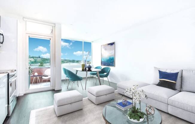 Living and dining room