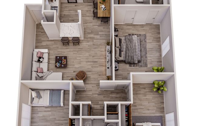 3 beds, 2 baths, 1,150 sqft, $1,685, Unit 1117