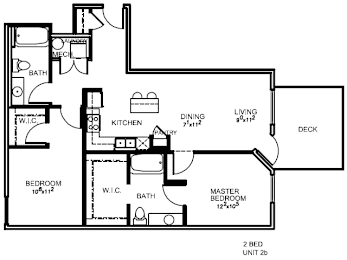 2 beds, 2 baths, 957 sqft, $2,299