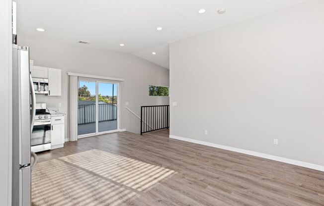 Private balcony + private patio!