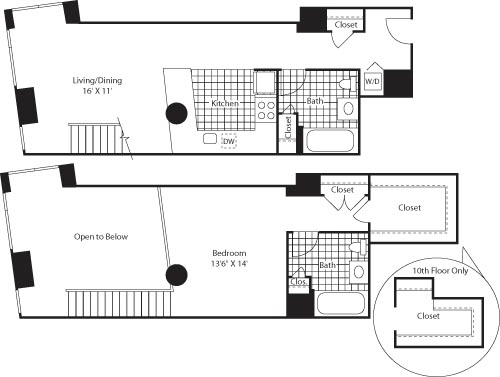 1 bed, 1 bath, 1,039 sqft, $4,417