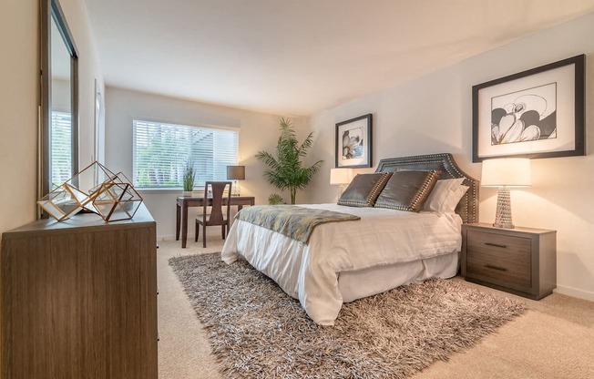 Comfortable Bedroom at Beverly Plaza Apartments, Long Beach, CA