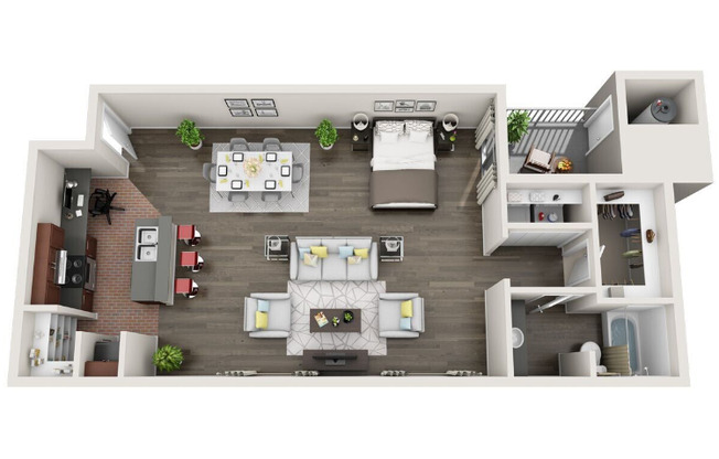 Studio, 1 bath, 820 sqft, $1,210