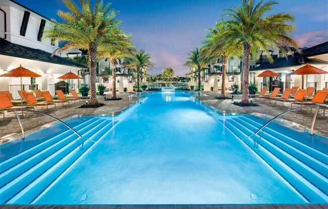 Cool Blue Swimming Pool at Town Trelago, Florida, 32751