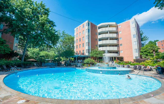 our apartments showcase an unique swimming pool