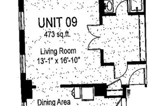 Studio, 1 bath, 301 sqft, $1,425, Unit Wellington 409