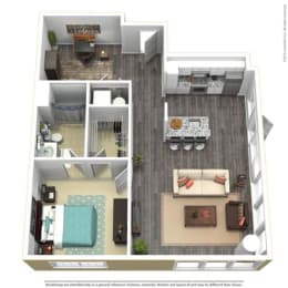 1 bed, 1 bath, 930 sqft, $3,411