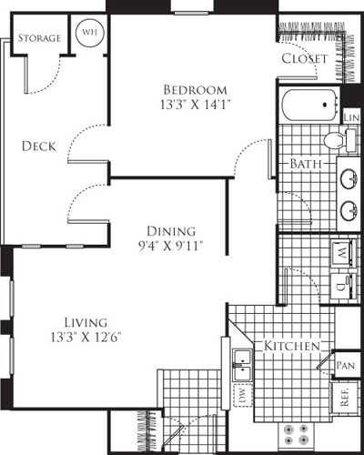 1 bed, 1 bath, 861 sqft, $2,521