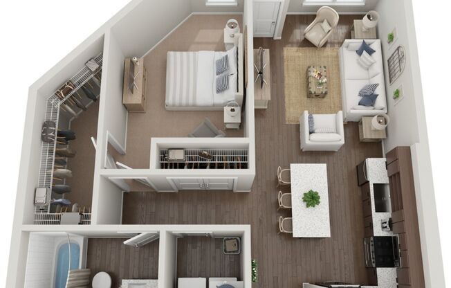1 bed, 1 bath, 815 sqft, $1,850, Unit 223E