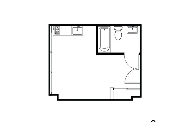 Studio, 1 bath, 275 sqft, $1,000, Unit 319