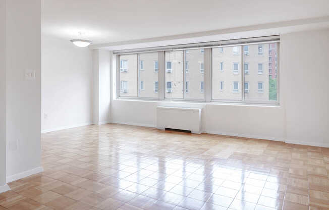 Living Room with Parquet Flooring