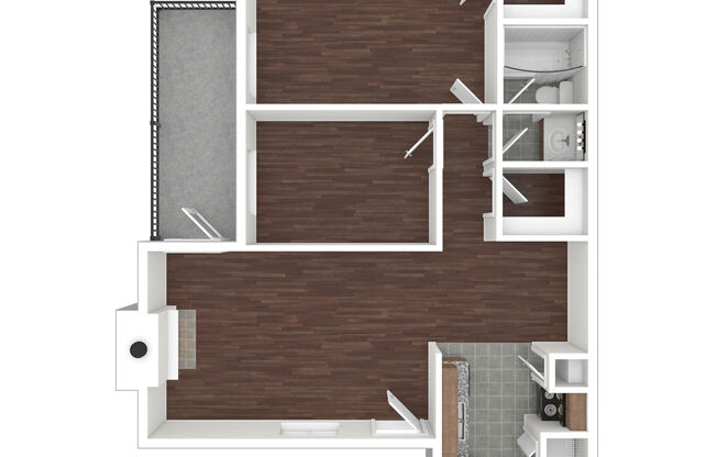 2 beds, 1 bath, 837 sqft, $1,030