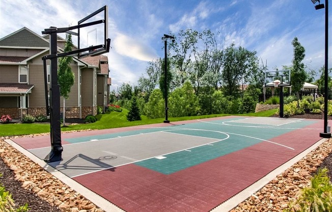 Riverstone - BasketballCourt Surrounded byLush Greenery