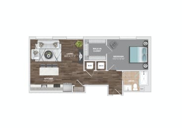1 bed, 1 bath, 813 sqft, $2,289