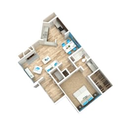 1 bed, 1 bath, 801 sqft, $1,148