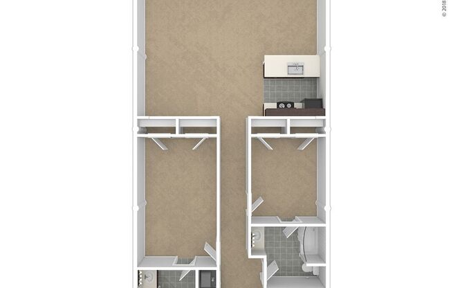 2 beds, 2 baths, 1,300 sqft, $2,699