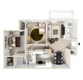2 beds, 1 bath, 1,025 sqft, $1,445