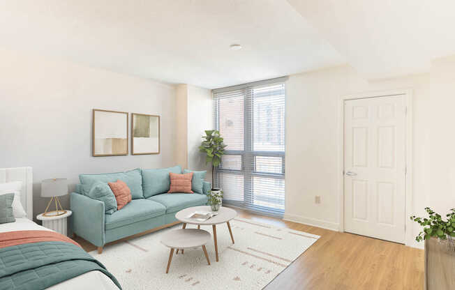 Living Room with Hard Surface Flooring