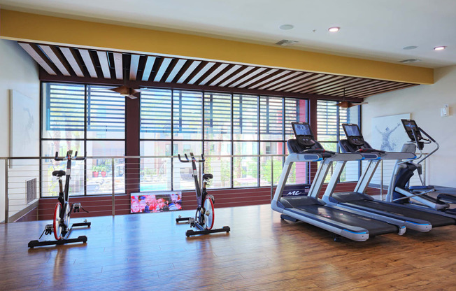 Cardio Machines In Gym at Audere Apartments, Phoenix, AZ, 85016