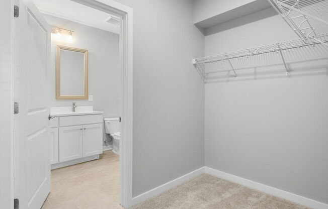 a bathroom with a closet and a toilet and a sink at Madison Prickett Preserve, Yardley, PA