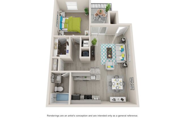1 bed, 1 bath, 715 sqft, $1,461, Unit 1458-104