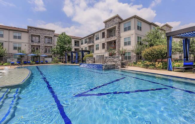 a large pool of water